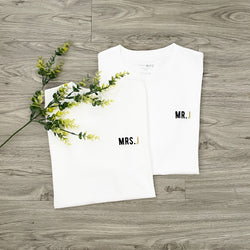 Personalized Adults Tee: Mr and Mrs