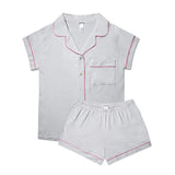 The Silver Lining: Jamie (Light Grey) Women's Pyjama Set