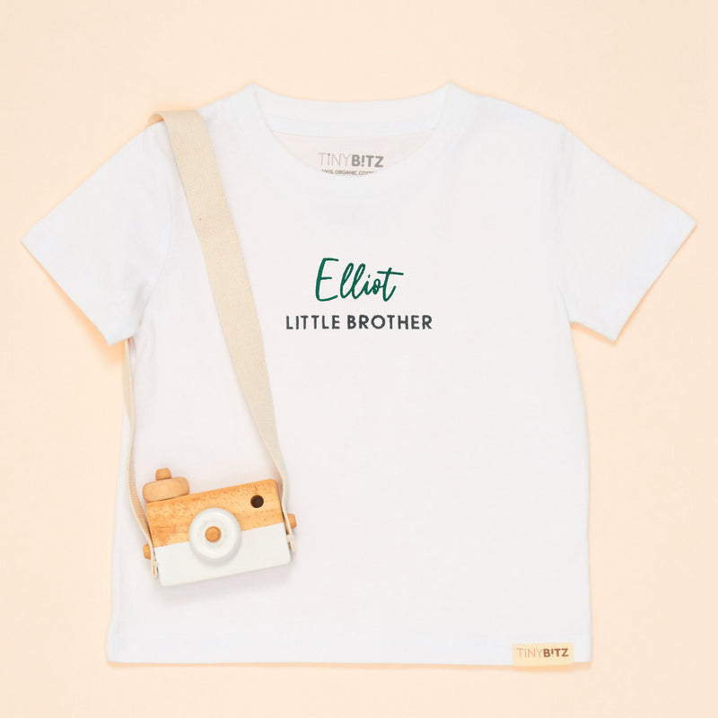 Kids Tee: Little Brother with Name