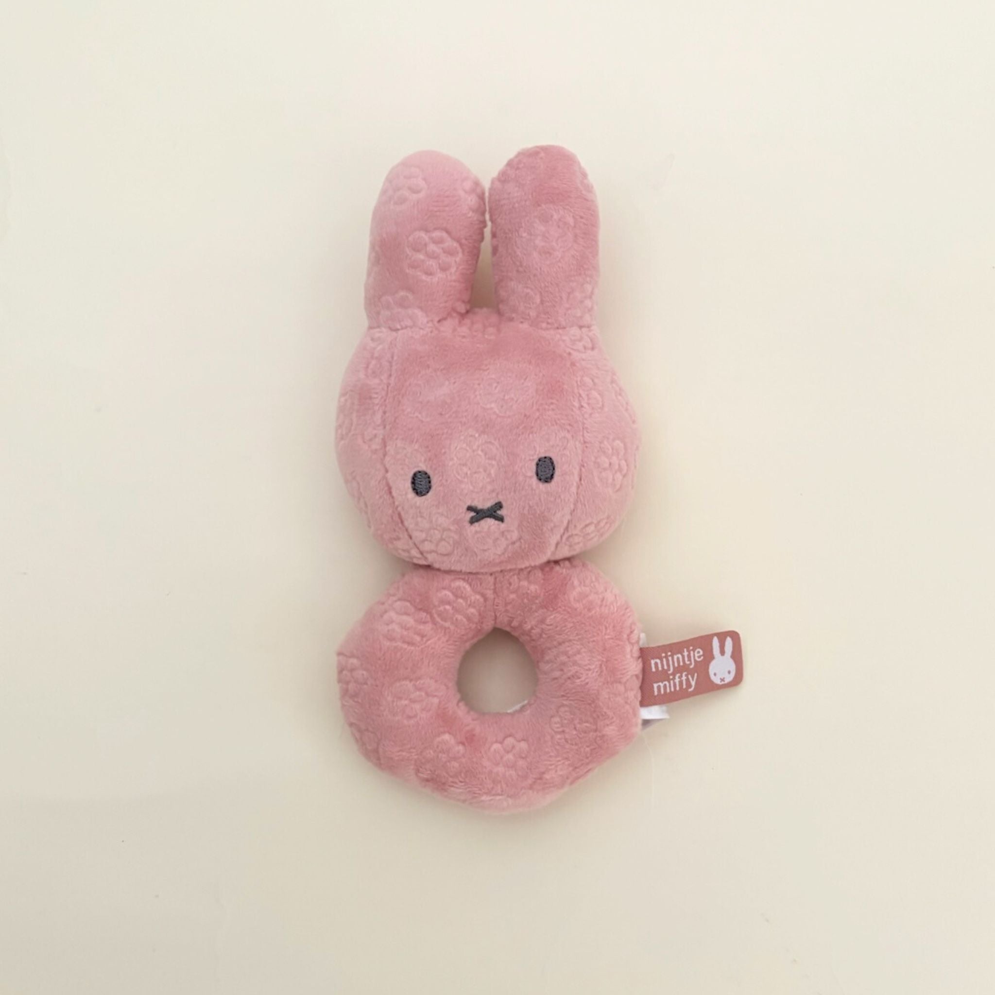 Miffy Toy Rattle (Dusty Pink)