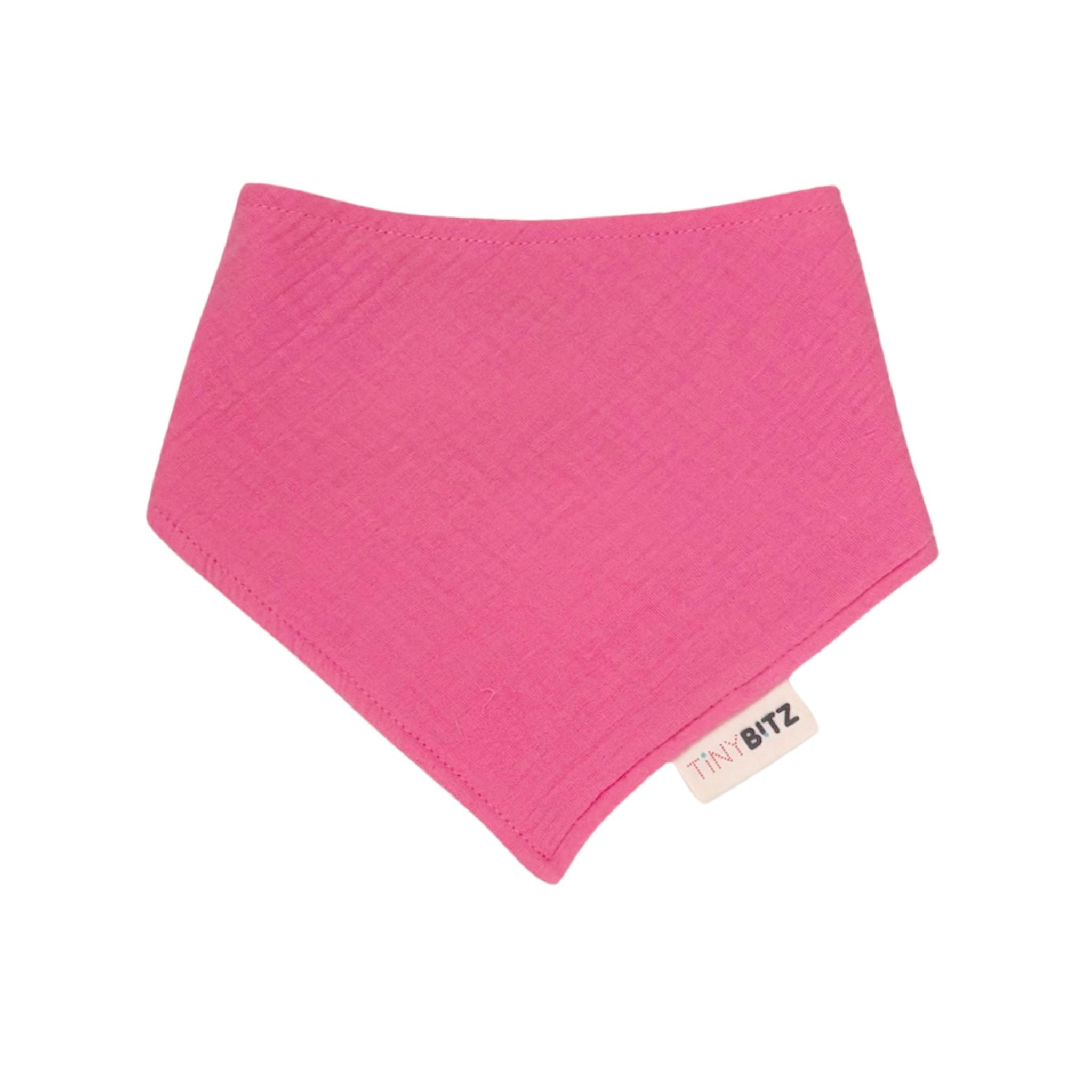 Organic Muslin Bib (Bubblegum Pink)