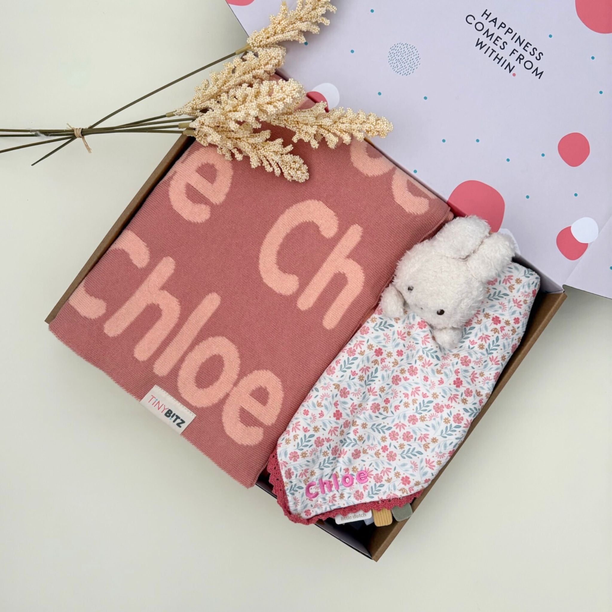 Personalized Miffy Comforter Set for Baby Girls