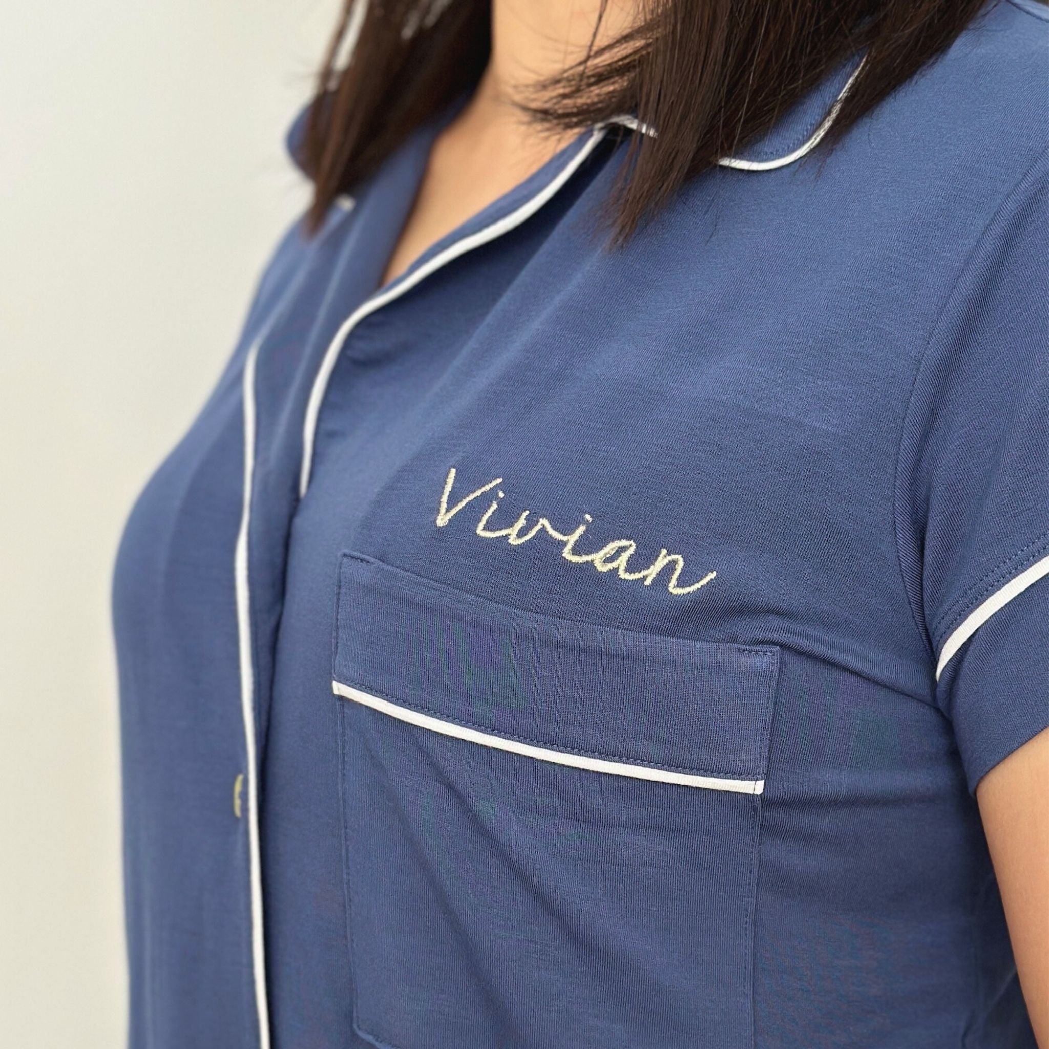 The Silver Lining: Dolly (Blue) Women's Pyjama Set