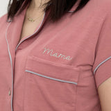The Silver Lining: Ruby (Dark Rose) Women's Pyjama Set