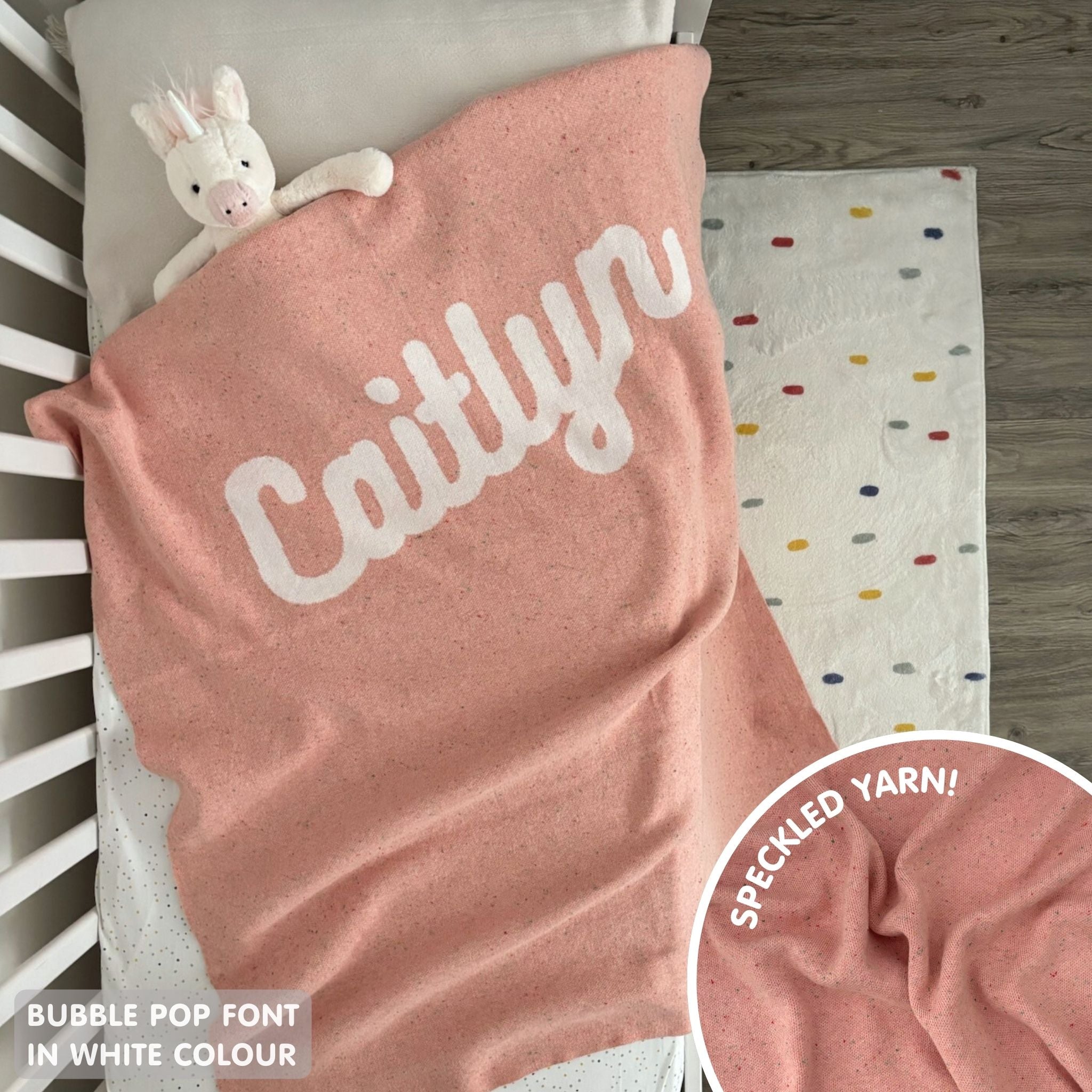Font Type for Confetti Blanket