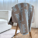 Personalized Blanket for Adults (Stone Background)