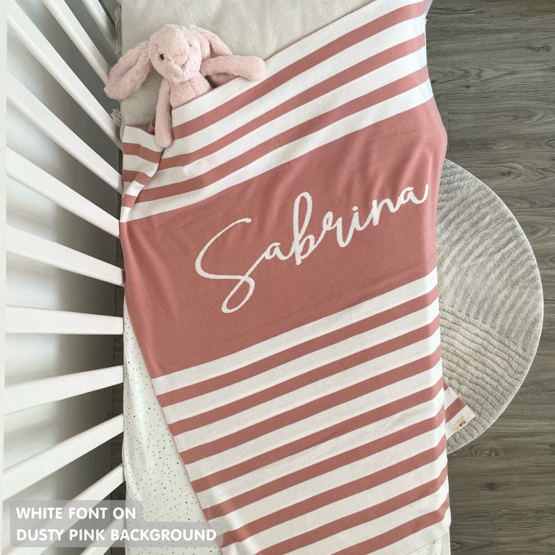 Personalized Blanket for Babies and Kids (The Stripes)