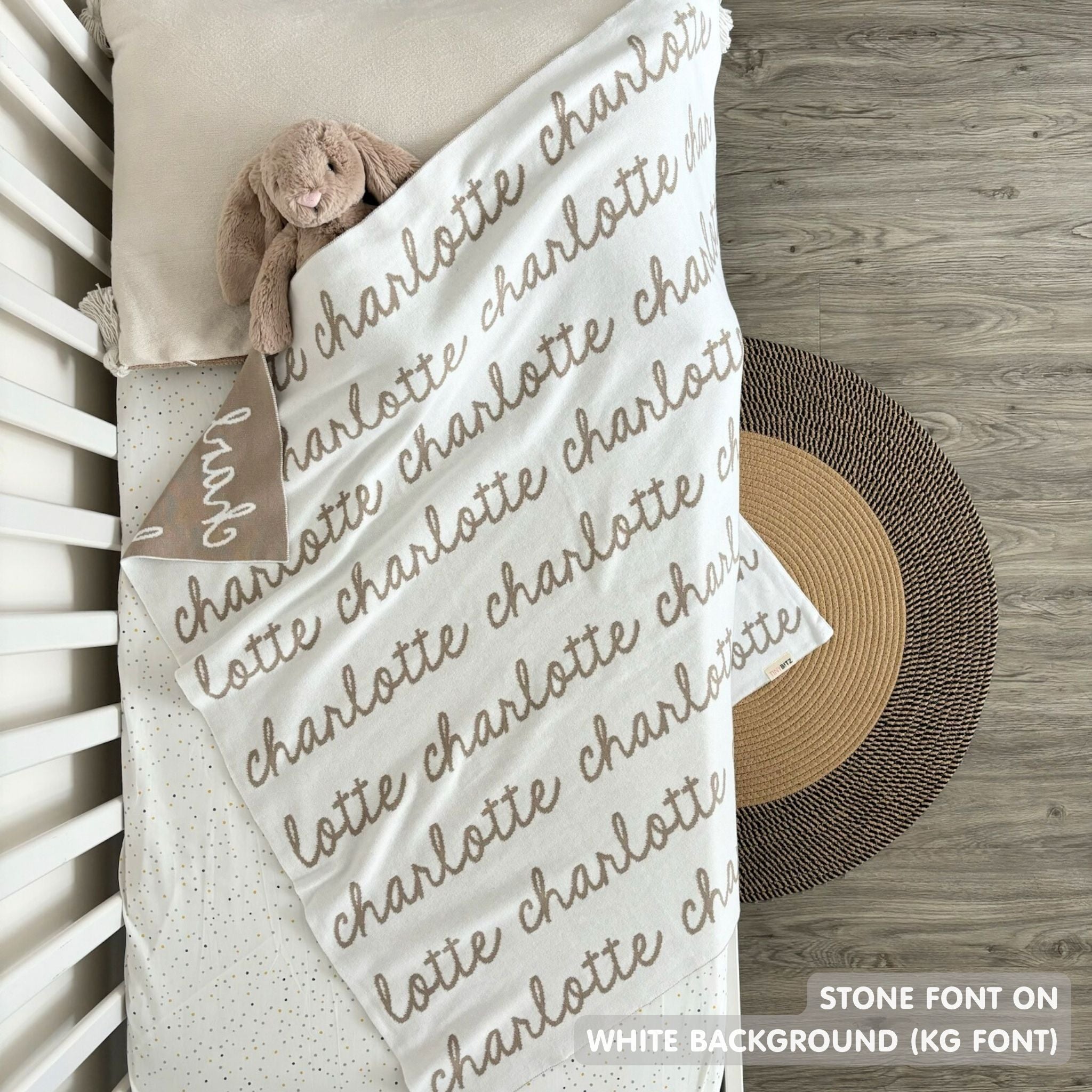 Personalized Blanket for Babies (White Background)