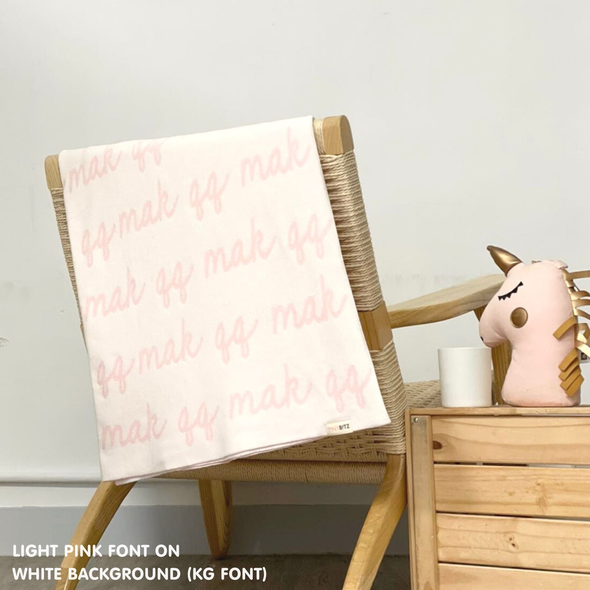 Personalized Blanket for Babies (White Background)