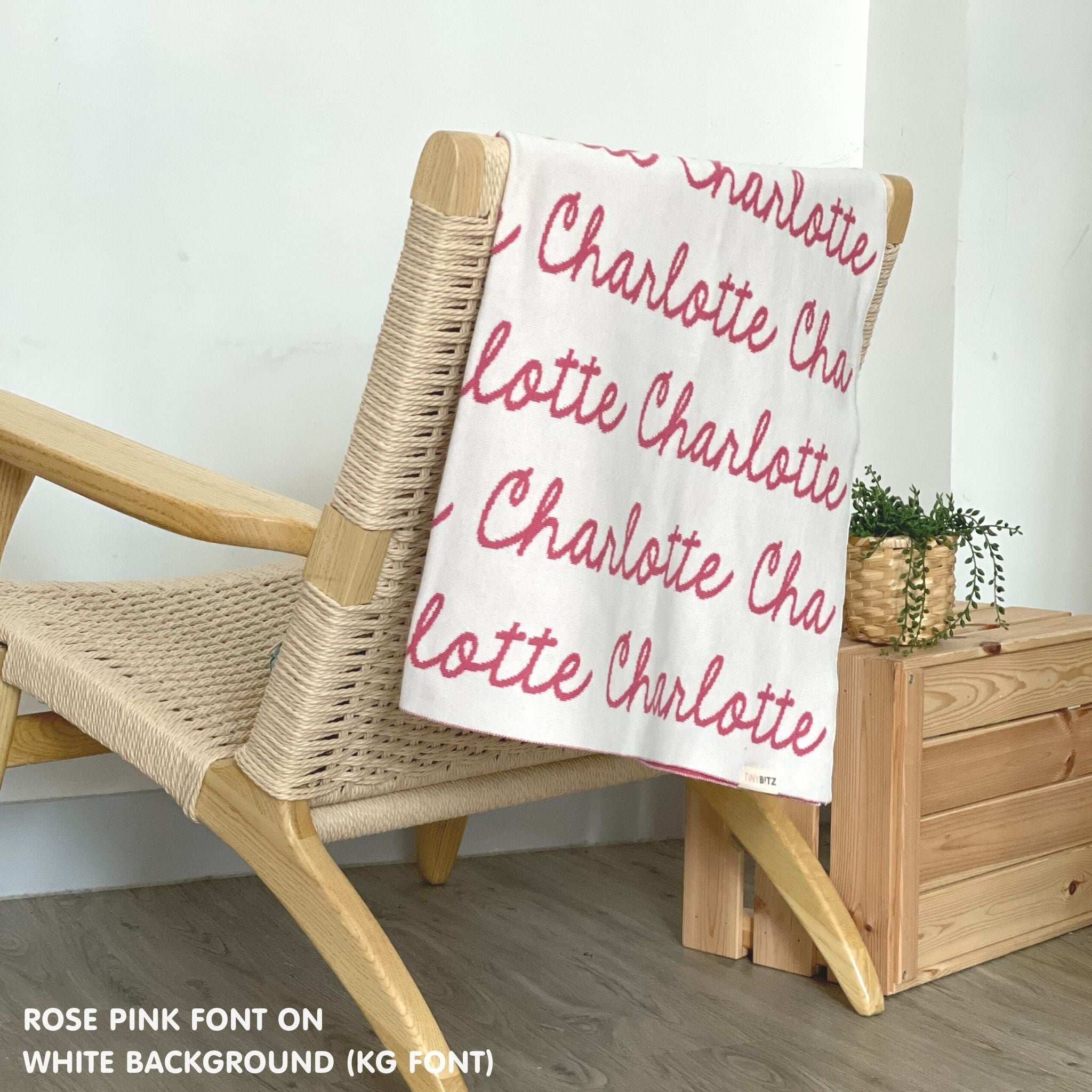 Personalized Blanket for Babies (White Background)