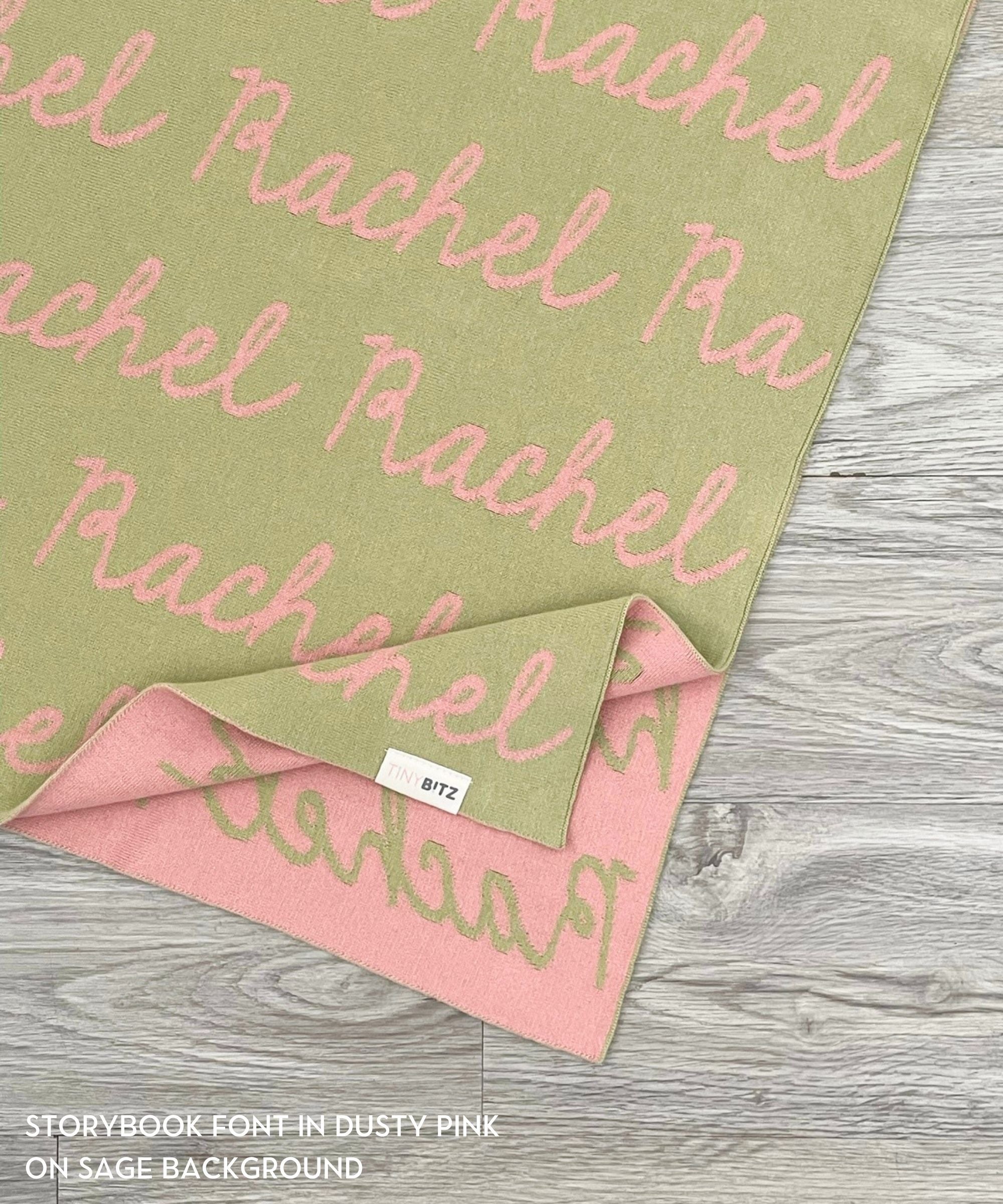 Personalized Blanket for Pets (Sage Background)