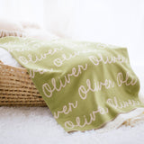 Personalized Blanket for Kids (Sage Background)