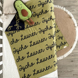 Personalized Blanket for Babies (Sage Background)