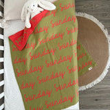 Personalized Blanket for Babies (Sage Background)