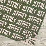 Personalized Blanket for Kids (Army Green Background)