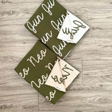 Personalized Blanket for Pets (Army Green Background)