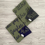 Personalized Blanket for Kids (Army Green Background)