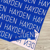 Personalized Blanket for Pets (Blue Background)
