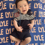 Personalized Blanket for Babies (Blue Background)