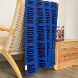 Personalized Blanket for Pets (Blue Background)