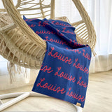 Personalized Blanket for Pets (Blue Background)