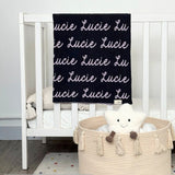 Personalized Blanket for Kids (Charcoal Background)