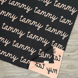Personalized Blanket for Kids (Charcoal Background)