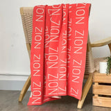 Personalized Blanket for Pets (Coral Background)