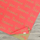 Personalized Blanket for Pets (Coral Background)