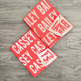Personalized Blanket for Pets (Coral Background)