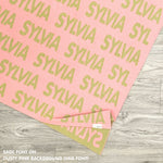 TinyBitz Personalized kids blanket in dusty pink and sage, a keepsake gift for your child.
