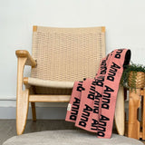 Personalized Blanket for Pets (Dusty Pink Background)