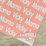 Personalized Blanket for Adults (Dusty Pink Background)