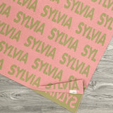 Personalized Blanket for Adults (Dusty Pink Background)