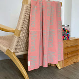 Personalized Blanket for Pets (Dusty Pink Background)
