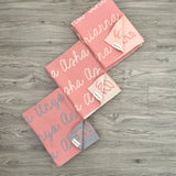 Personalized Blanket for Pets (Dusty Pink Background)