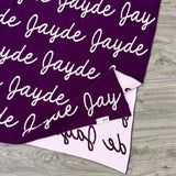Personalized Blanket for Pets (Eggplant Background)