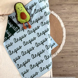 Personalized Blanket for Babies (Light Blue Background)