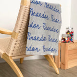 Personalized Blanket for Kids (Light Grey Background)
