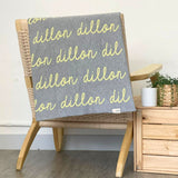 Personalized Blanket for Kids (Light Grey Background)