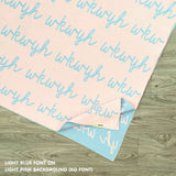 Personalized Blanket for Kids (Light Pink Background)