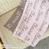 Personalized Blanket for Adults (Light Pink Background)