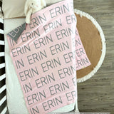 Personalized Blanket for Babies (Light Pink Background)
