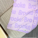 Personalized Blanket for Adults (Light Pink Background)