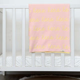 Personalized Blanket for Babies (Light Pink Background)