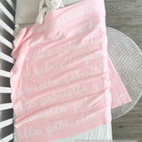 Personalized Blanket for Babies (Light Pink Background)