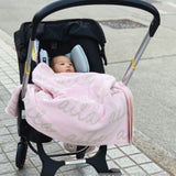 Personalized Blanket for Babies (Light Pink Background)