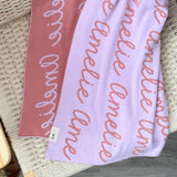 Personalized Blanket for Kids (Light Purple Background)