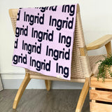 Personalized Blanket for Pets (Light Purple Background)