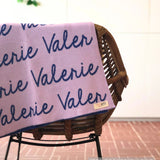 Personalized Blanket for Kids (Light Purple Background)